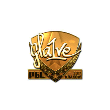 Sticker | gla1ve (Gold) | Krakow 2017