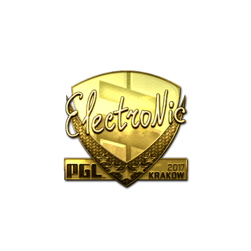 Sticker | electronic (Gold) | Krakow 2017