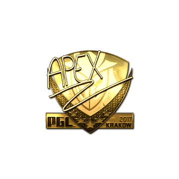 Sticker | apEX (Gold) | Krakow 2017