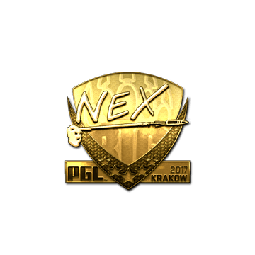 Sticker | nex (Gold) | Krakow 2017