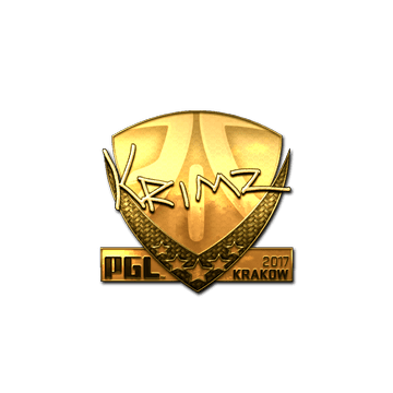 Sticker | KRIMZ (Gold) | Krakow 2017