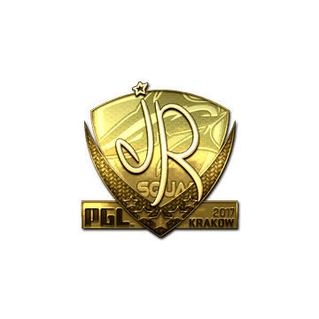 Sticker | jR (Gold) | Krakow 2017