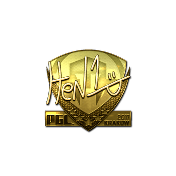 Sticker | HEN1 (Gold) | Krakow 2017
