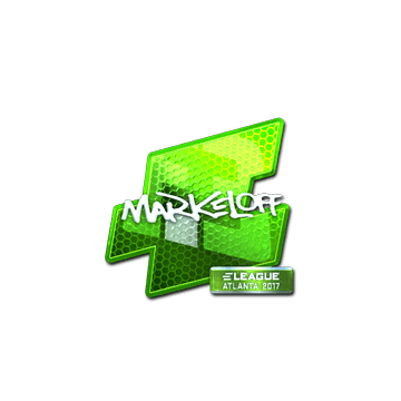 Sticker | markeloff (Foil) | Atlanta 2017