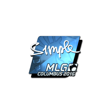 Sticker s1mple (Foil) | MLG Columbus 2016