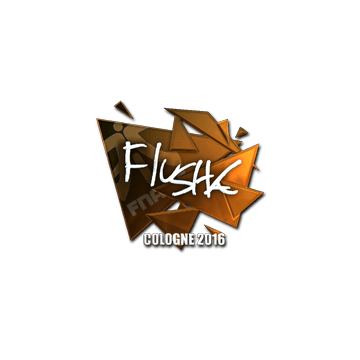 Sticker | flusha (Foil) | Cologne 2016