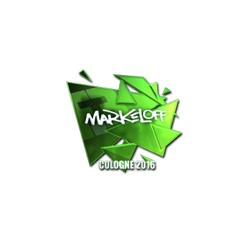 Sticker | markeloff (Foil) | Cologne 2016