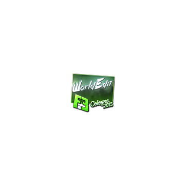 Sticker WorldEdit (Foil) | Cologne 2015