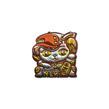 Sticker - Lucky Cat (Foil)