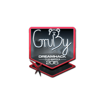 Sticker GruBy (Foil) | Cluj-Napoca 2015