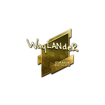 Sticker | wayLander (Gold) | Boston 2018