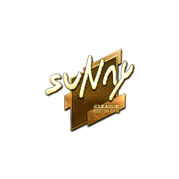 Sticker | suNny (Gold) | Boston 2018