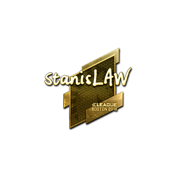 Sticker | stanislaw (Gold) | Boston 2018