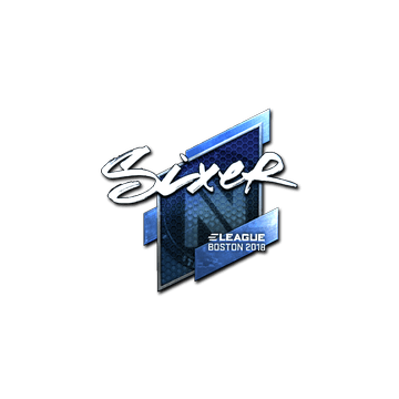 Sticker | SIXER (Foil) | Boston 2018