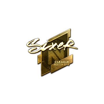 Sticker | SIXER (Gold) | Boston 2018