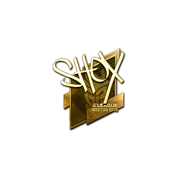 Sticker | shox (Gold) | Boston 2018