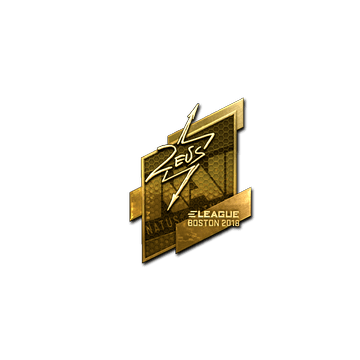 Sticker | Zeus (Gold) | Boston 2018