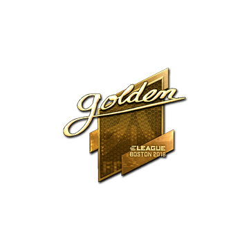 Sticker | Golden (Gold) | Boston 2018