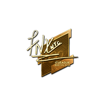 Sticker | fnx (Gold) | Boston 2018