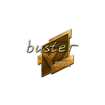 Sticker | buster (Gold) | Boston 2018