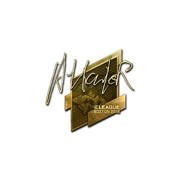 Sticker | Attacker (Gold) | Boston 2018