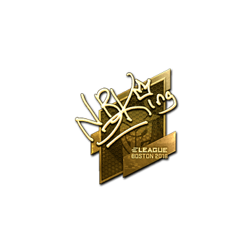 Sticker | NBK- (Gold) | Boston 2018