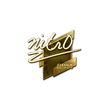 Sticker | nitr0 (Gold) | Boston 2018