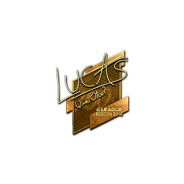 Sticker | LUCAS1 (Gold) | Boston 2018