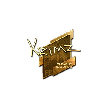 Sticker | KRIMZ (Gold) | Boston 2018