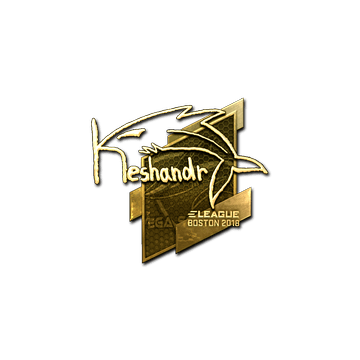 Sticker | keshandr (Gold) | Boston 2018