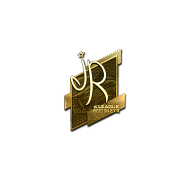 Sticker | jR (Gold) | Boston 2018