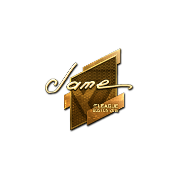 Sticker | Jame (Gold) | Boston 2018