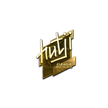 Sticker | hutji (Gold) | Boston 2018