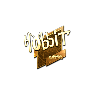 Sticker | Hobbit (Gold) | Boston 2018