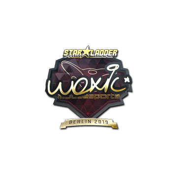 Sticker | woxic (Gold) | Berlin 2019