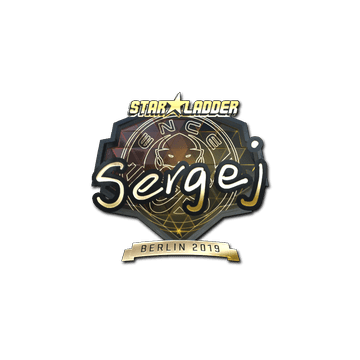 Sticker | sergej (Gold) | Berlin 2019