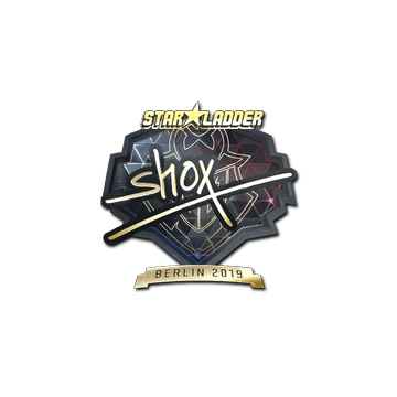 Sticker | shox (Gold) | Berlin 2019