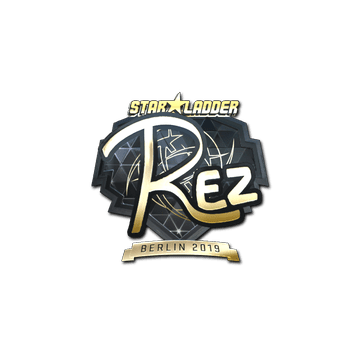 Sticker | REZ (Gold) | Berlin 2019