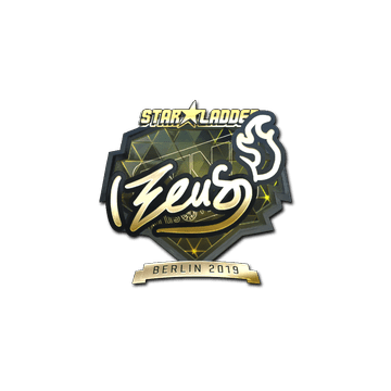 Sticker | Zeus (Gold) | Berlin 2019
