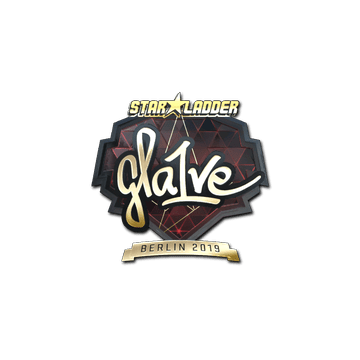 Sticker | gla1ve (Gold) | Berlin 2019