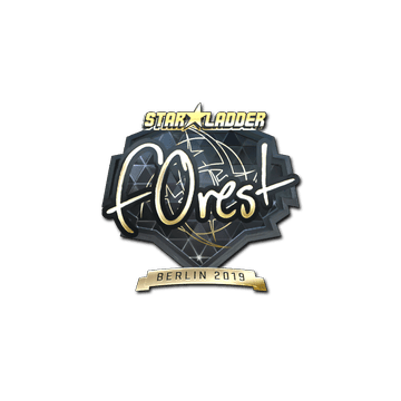 Sticker | f0rest (Gold) | Berlin 2019