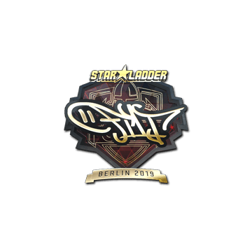 Sticker | FL1T (Gold) | Berlin 2019