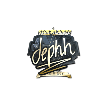 Sticker | dephh (Gold) | Berlin 2019