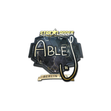 Sticker | ableJ (Gold) | Berlin 2019