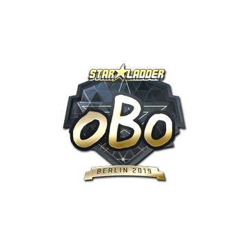 Sticker | oBo (Gold) | Berlin 2019