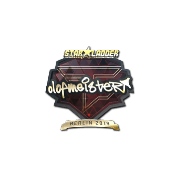 Sticker | olofmeister (Gold) | Berlin 2019