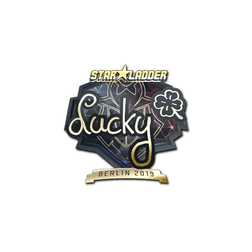 Sticker | Lucky (Gold) | Berlin 2019