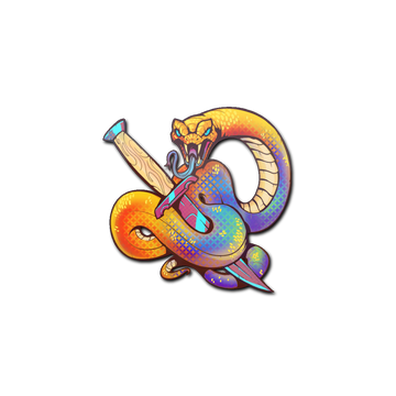 Sticker - Coiled Strike (Holo)