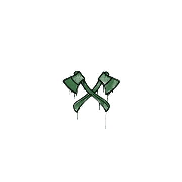 Sealed Graffiti | X-Axes (Jungle Green)