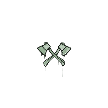Sealed Graffiti | X-Axes (Cash Green)